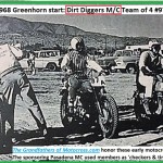 1968 c6a Greenhorn, team of 4 racers, Dirt Diggers 97a thru d