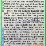 1969 Greenhorn P9 D. Goldsmith & nail, Paul Hunt prepared bikes