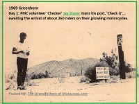 1969 Greenhorn b12 PMC checker Jay Storer volunteers