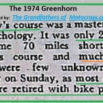 1974 B33 Greenhorn Sunday easier,