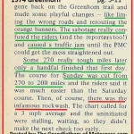 1974 a30 Greenhorn, course sabotage, Day 2 mileage adjustments, rockwash