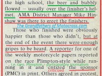 1974 a38 end of Greenhorn, AMA present, complaints & some enjoyed