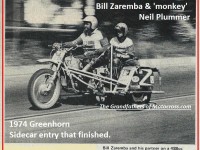1974 a39b Greenhorn, BILL ZAREMBA on sidecar