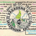 1974 a4 Greenhorn sponsored by Pasadena MC Legacy sponsors 1947-1979