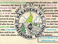 1974 a4 Greenhorn sponsored by Pasadena MC Legacy sponsors 1947-1979