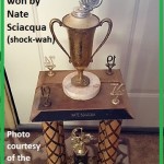 1974 a45 close up Nate Sciacqua Greenhorn Sweepstakes winner trophy