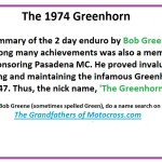 1974 d36a Greenhorn summary by Bob Greene