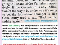 1974 d41 Greenhorn initial claims to win placings