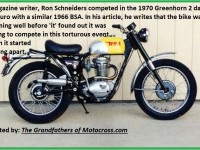 1970 Greenhorn F7 BSA feigns illness1966 BSA Victor