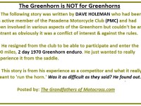 1970 Greenhorn b1 Story by Dave Holeman