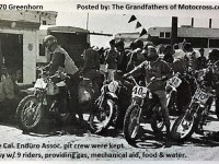 1970 Greenhorn b11b Helpers for all, food, drink, gas Ca. Enduro Assn.