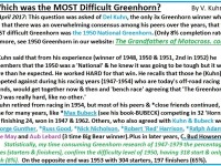 1970 s9 Which was the most difficult Greenhorn