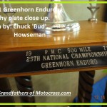1971 Greenhorn a11 Bod Howseman Greenhorn winner trophy