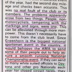 1971 Greenhorn d33 problems & AMA, National & Daytona