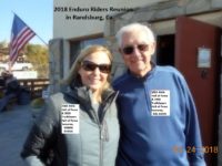 2018 3-24 a23 At Randsburg, Del Kuhn & Debbie Evans, both 2003 AMA HoF & Evans 2 b inducted Trailblazers 2018