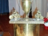 2018 3-24 b1 Al Rogers 1960 Greenhorn trophy for Enduro Racers Reunion Randsburg