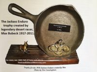 2018 3-24 b12b 1955 - 1958 Jackass Enduro frying pan burro trophy Max Bubeck design