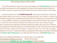 2018 3-24 b12c 1955- 1958 Max Bubeck Jackass Enduro, Foothill Hawks