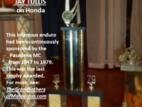 2018 3-24 b3. 1979 Jay Tullis Greenhorn trophy for Enduro Racers Reunion Randsburg