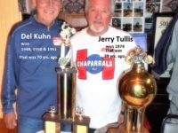 2018 3-24 c7 Jay Tullis & his 1979 trophy & Del Kuhn, Greenhorn winners