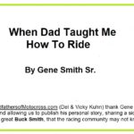 1961 a0 Gene Smith Sr. When Dad taught me how to ride story 2018