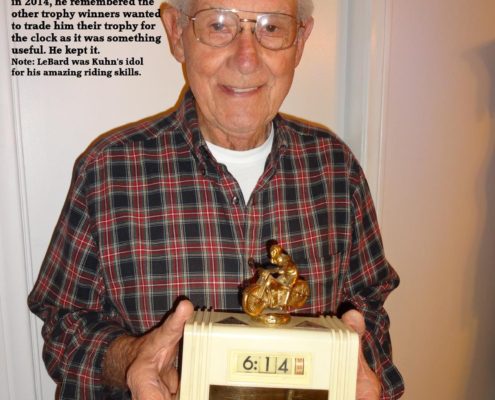 1949-1-9N-Del-holds-desired-Big-Bear-Race-National-Champion-2nd-place-practical-clock-trophy-Aub-Lebard-wins-trophy2